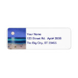 Midnight Beach Address Lable Labels
