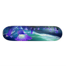 Midnight bloom skateboard