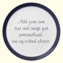 Midnight Blue Edge Plate Template plates
