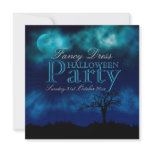 Midnight Blue Halloween Nightsky Invitation