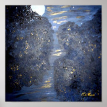 Midnight Blue Poster