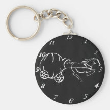 Midnight Carriage black Keychain
