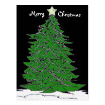 Midnight Christmas Postcard