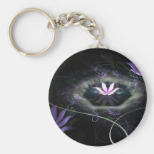 midnight flower key chains