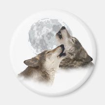 Midnight Howling Fridge Magnets