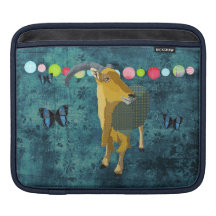 Midnight Moonlight Aoudad iPad Sleeve