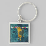 Midnight Moonlight Aoudad Keychain keychains