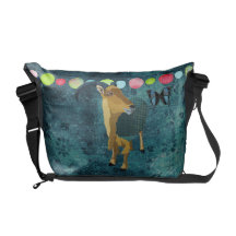 Midnight Moonlight Aoudad  Messenger Bag