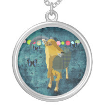 Midnight Moonlight Aoudad Necklace