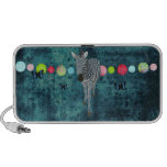 Midnight Moonlight Zebra Doodle Speaker
