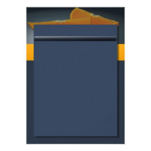 Midnight Orange Invitation