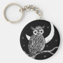 Midnight Owl Key Chain