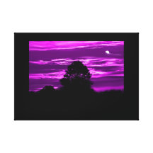 midnight purple art canvas gallery wrap canvas