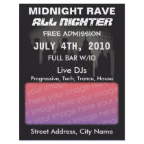 Midnight Rave Flyer