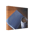Midnight Reading Coffee Still Life Canvas Print