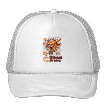 midnight rising affected design hats