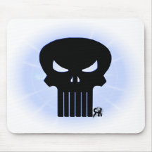 MIDNIGHT SKULL MOUSE PAD