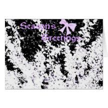 Midnight Snow Season's Greetings Greeting Cards