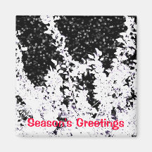 Midnight Snow, Season's Greetings Magnet