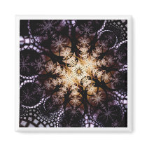 Midnight Sunflower Refrigerator Magnets