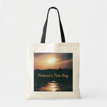 MIDNIGHT SUNSET customizable budget tote Bag