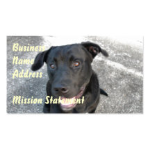 Midnight the Black Lab Smiles Business Cards