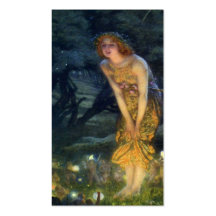 Midsummer Eve with a Fairy Ring 1908 Business Card Template