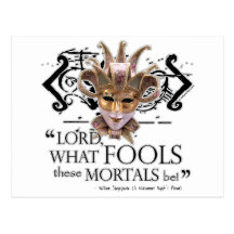 Midsummer Night's Dream Quote Postcards