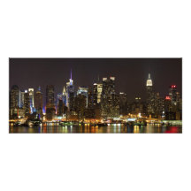Midtown Manhattan as seen from Weehawken NJ Personalized Announcement
