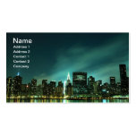 Midtown Manhattan skyline at Night Lights, NYC Business Card