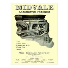 Midvale Steam Locomotive Forgings 1924  Postcards