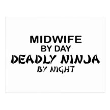 Midwife Deadly Ninja by Night Post Card