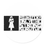 Midwife Survive Round Sticker