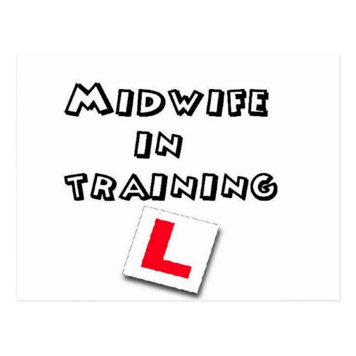 midwife training postcard