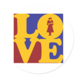 Midwifery Love Round Sticker