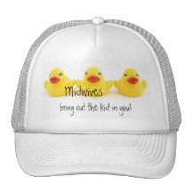 Midwives and Yellow Rubber Ducks Mesh Hats