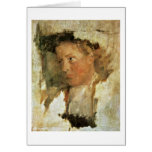 Miesbacher Farmer By Wilhelm Leibl Greeting Card