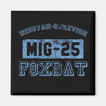 MIG-25 Foxbat - BLUE Refrigerator Magnet