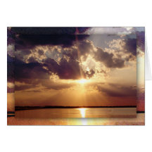 Mighty sunset card