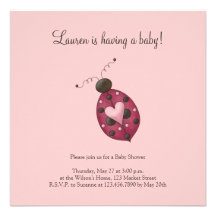 Mignon comme insecte · Coccinelle couleur cerise Invitations