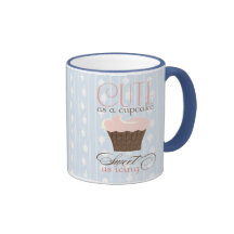 Mignon comme petit gâteau ! Rose et Brown Mug À Café