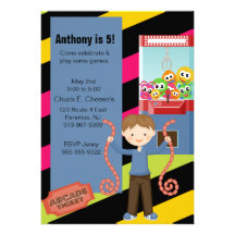 Mignon, rayé, invitation de Boyl d'anniversaire d'