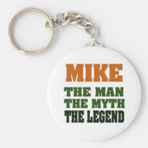 MIKE - the Man, the Myth, the Legend Key Chain