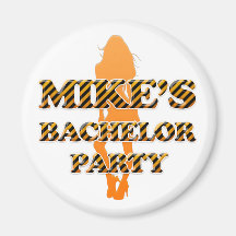 Mike's Bachelor Party Fridge Magnet