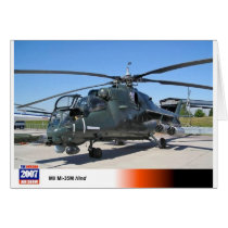 MIL 35 HIND RUSSIAN HELICOPTER GREETING CARD