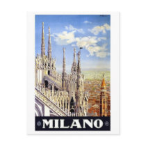 Milano Italy Vintage Travel Postcards