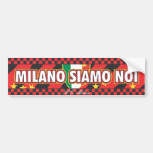 Milano siamo noi . Milan Adesivo