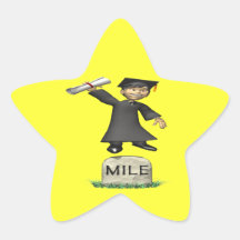 Mile Stone Star Stickers