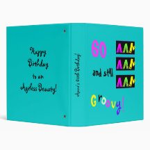 Milestone Birthday retro album 3 Ring Binders