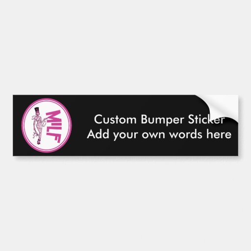 MILF Mummy Pink Bumper Sticker